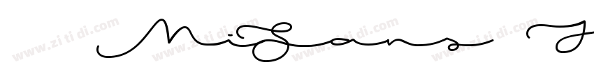 小米MiSans Heavy字体转换